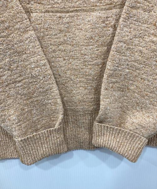 45R（フォーティファイブ・アール）45R (フォーティファイブ・アール) カラーネップモックネックニット ベージュ サイズ:Freeの古着・服飾アイテム