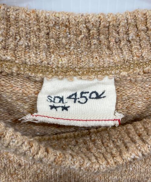 45R（フォーティファイブ・アール）45R (フォーティファイブ・アール) カラーネップモックネックニット ベージュ サイズ:Freeの古着・服飾アイテム