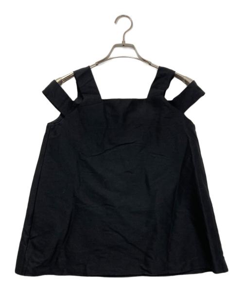 KEINA RITA（ケイナ リタ）KEINA RITA (ケイナ リタ) Ribbon Strap Top/リボンストラップトップ ブラック サイズ:36の古着・服飾アイテム