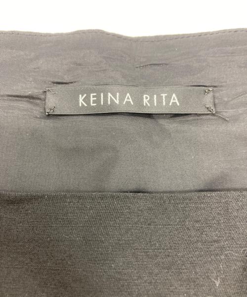 KEINA RITA（ケイナ リタ）KEINA RITA (ケイナ リタ) Ribbon Strap Top/リボンストラップトップ ブラック サイズ:36の古着・服飾アイテム