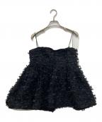 Whim Gazetteウィムガゼット）の古着「リボンキャミブラウス」｜ネイビー