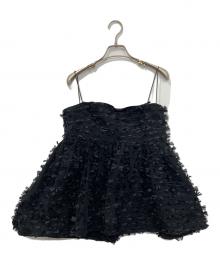 Whim Gazette（ウィムガゼット）の古着「リボンキャミブラウス」｜ネイビー