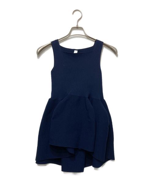 CFCL（シーエフシーエル）CFCL (シーエフシーエル) POTTERY TOP4ボリュームタンクトップ ネイビー サイズ:Fの古着・服飾アイテム