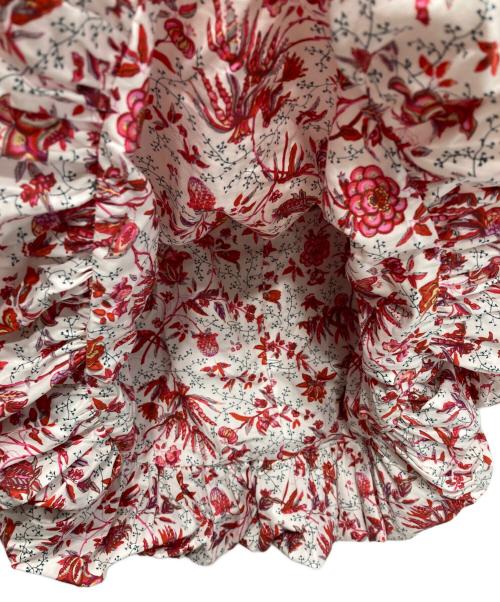 patou（パトゥ）patou (パトゥ) 花柄バルーンスカート レッド サイズ:34の古着・服飾アイテム