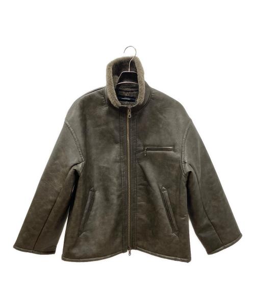 JOURNAL STANDARD（ジャーナルスタンダード）JOURNAL STANDARD (ジャーナルスタンダード) フェイクレザーボアブルゾン ブラウン サイズ:freeサイズの古着・服飾アイテム