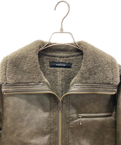 JOURNAL STANDARD（ジャーナルスタンダード）JOURNAL STANDARD (ジャーナルスタンダード) フェイクレザーボアブルゾン ブラウン サイズ:freeサイズの古着・服飾アイテム