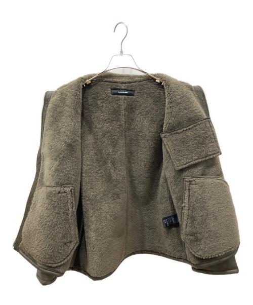 JOURNAL STANDARD（ジャーナルスタンダード）JOURNAL STANDARD (ジャーナルスタンダード) フェイクレザーボアブルゾン ブラウン サイズ:freeサイズの古着・服飾アイテム