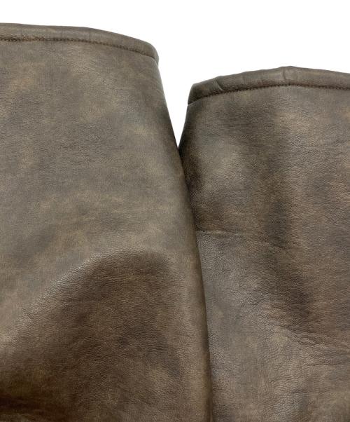 JOURNAL STANDARD（ジャーナルスタンダード）JOURNAL STANDARD (ジャーナルスタンダード) フェイクレザーボアブルゾン ブラウン サイズ:freeサイズの古着・服飾アイテム