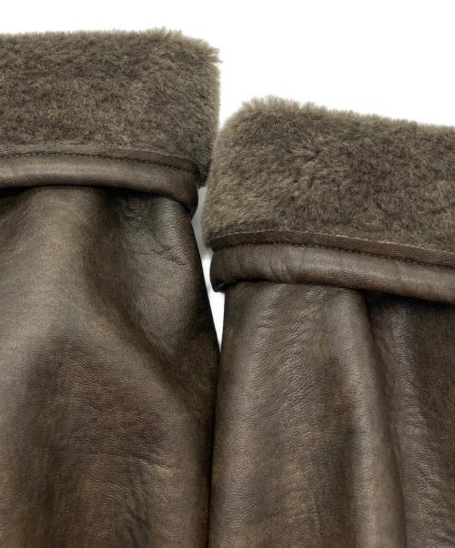 JOURNAL STANDARD（ジャーナルスタンダード）JOURNAL STANDARD (ジャーナルスタンダード) フェイクレザーボアブルゾン ブラウン サイズ:freeサイズの古着・服飾アイテム