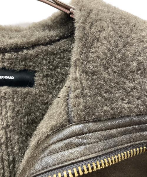 JOURNAL STANDARD（ジャーナルスタンダード）JOURNAL STANDARD (ジャーナルスタンダード) フェイクレザーボアブルゾン ブラウン サイズ:freeサイズの古着・服飾アイテム