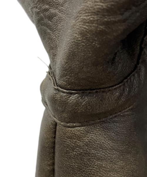 JOURNAL STANDARD（ジャーナルスタンダード）JOURNAL STANDARD (ジャーナルスタンダード) フェイクレザーボアブルゾン ブラウン サイズ:freeサイズの古着・服飾アイテム