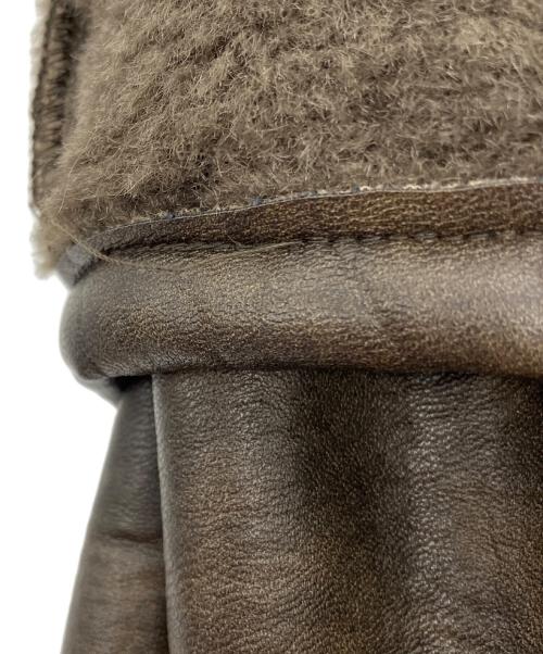 JOURNAL STANDARD（ジャーナルスタンダード）JOURNAL STANDARD (ジャーナルスタンダード) フェイクレザーボアブルゾン ブラウン サイズ:freeサイズの古着・服飾アイテム