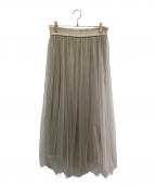 Fabiana Filippiファビアナフィリッピ）の古着「fabiana filippi　チュールスカート」｜ベージュ