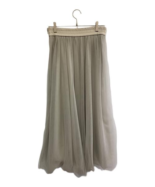 Fabiana Filippi（ファビアナフィリッピ）Fabiana Filippi (ファビアナフィリッピ) fabiana filippi　チュールスカート ベージュ サイズ:xxsの古着・服飾アイテム
