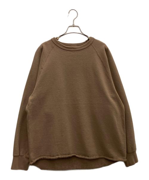 WALLA WALLA SPORT（ワラワラスポーツ）WALLA WALLA SPORT (ワラワラスポーツ) ラグランスウェット ブラウン サイズ:L 未使用品の古着・服飾アイテム