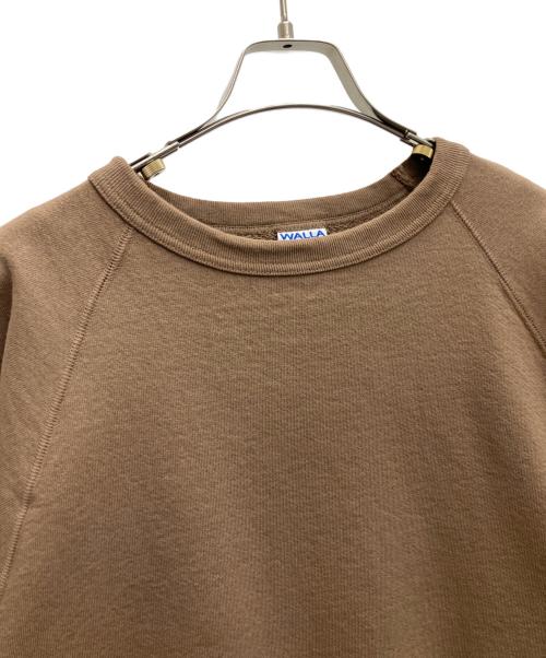 WALLA WALLA SPORT（ワラワラスポーツ）WALLA WALLA SPORT (ワラワラスポーツ) ラグランスウェット ブラウン サイズ:L 未使用品の古着・服飾アイテム
