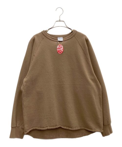 WALLA WALLA SPORT（ワラワラスポーツ）WALLA WALLA SPORT (ワラワラスポーツ) ラグランスウェット ブラウン サイズ:L 未使用品の古着・服飾アイテム
