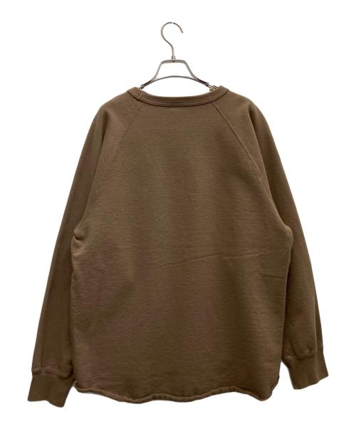 WALLA WALLA SPORT（ワラワラスポーツ）WALLA WALLA SPORT (ワラワラスポーツ) ラグランスウェット ブラウン サイズ:L 未使用品の古着・服飾アイテム