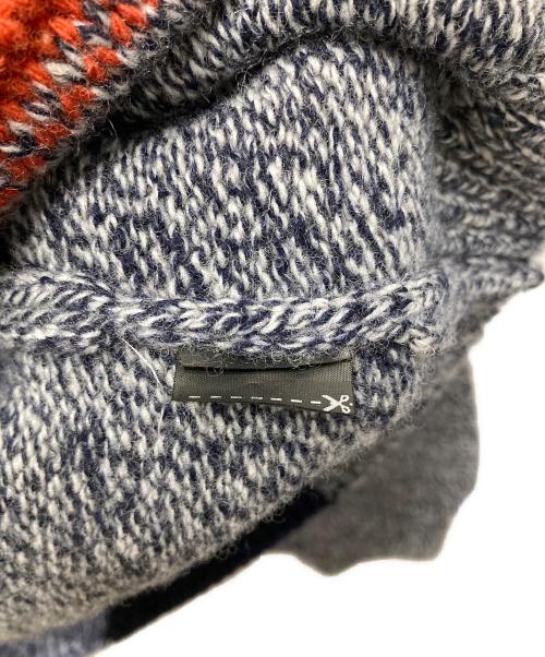 ZARA（ザラ）ZARA (ザラ) STUDIO NICHOLSON (スタジオ ニコルソン) カラーブロックニット ブルー サイズ:不明（実寸をご確認ください）の古着・服飾アイテム