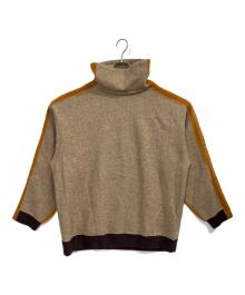 WHITE MOUNTAINEERING（ホワイトマウンテ二アニング）の古着「CONTRASTED HIGH NECK PULLOVER」｜ブラウン