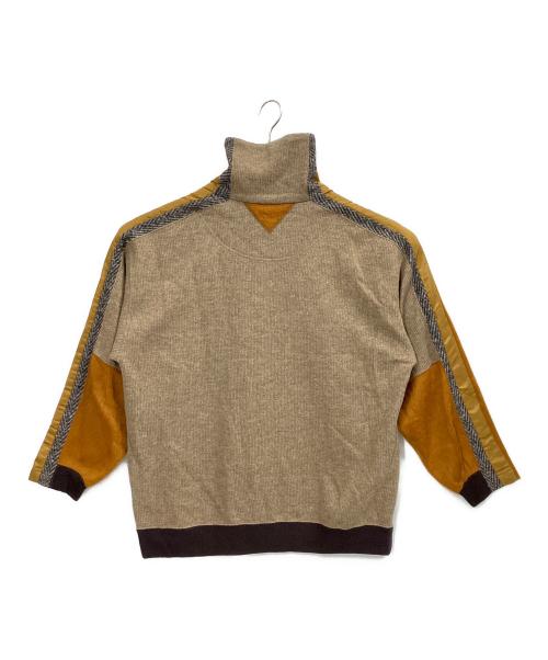 WHITE MOUNTAINEERING（ホワイトマウンテ二アニング）WHITE MOUNTAINEERING (ホワイトマウンテ二アニング) CONTRASTED HIGH NECK PULLOVER ブラウン サイズ:2の古着・服飾アイテム