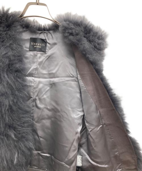 VERMEIL par iena（ヴェルメイユ パー イエナ）VERMEIL par iena (ヴェルメイユ パー イエナ) カシミヤファージレ グレー サイズ:記載なしの古着・服飾アイテム