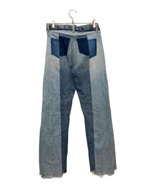 Maison Margiela（メゾンマルジェラ）Maison Margiela (メゾンマルジェラ) 再構築デニムパンツ ブルー サイズ:40の古着・服飾アイテム