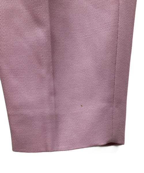 DRAWER（ドゥロワー）DRAWER (ドゥロワー) ギャバタックパンツ ピンク サイズ:36の古着・服飾アイテム