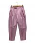 DRAWER（ドゥロワー）の古着「ギャバタックパンツ」｜ピンク
