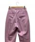 中古・古着 DRAWER (ドゥロワー) ギャバタックパンツ ピンク サイズ:36：6000円