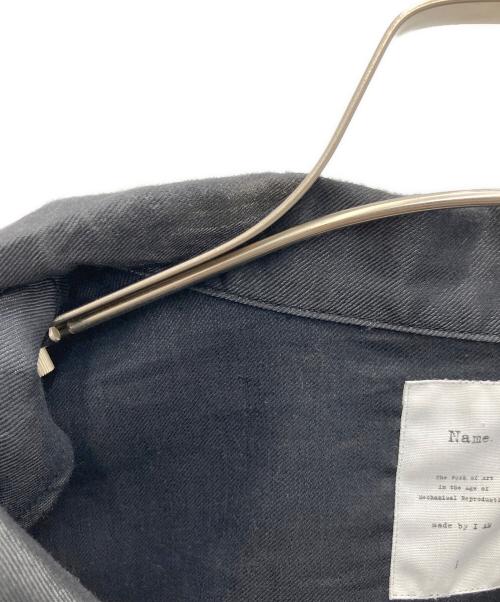 Name.（ネーム）Name. (ネーム) シャイニーツイルオーバーサイズシャツ ブラック サイズ:1の古着・服飾アイテム