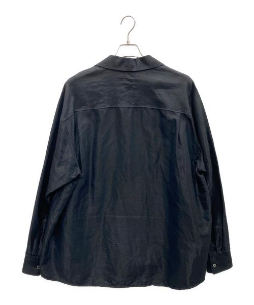 Name.（ネーム）Name. (ネーム) シャイニーツイルオーバーサイズシャツ ブラック サイズ:1の古着・服飾アイテム