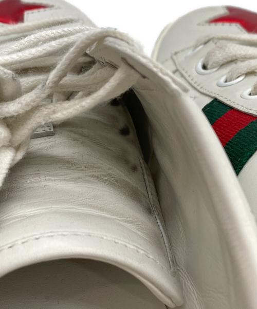 GUCCI（グッチ）GUCCI (グッチ) エース エンブロイダリー スニーカー ホワイト サイズ:36 1/2の古着・服飾アイテム