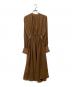 AMERI (アメリ) CHIFFON GATHER DRESS ブラウン サイズ:M：5000円