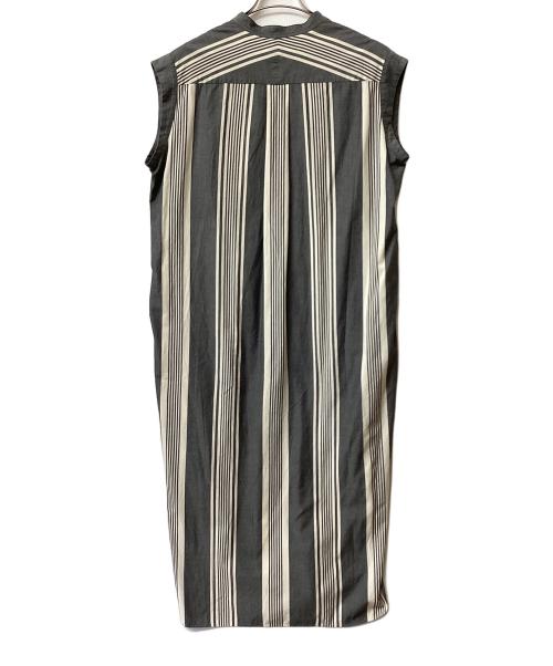 YLEVE（イレーヴ）YLEVE (イレーヴ) ノースリーブワンピース グレー×ホワイト サイズ:1の古着・服飾アイテム