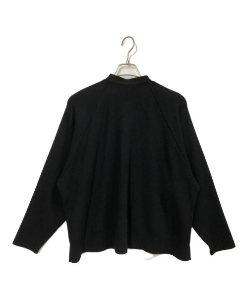 ADORE（アドーア）ADORE (アドーア) ニットドッキングツイルブラウス ブラック サイズ:38の古着・服飾アイテム