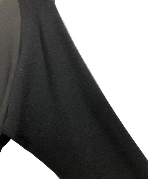 ADORE（アドーア）ADORE (アドーア) ニットドッキングツイルブラウス ブラック サイズ:38の古着・服飾アイテム