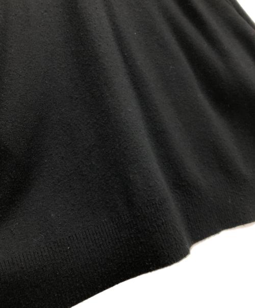 ADORE（アドーア）ADORE (アドーア) ニットドッキングツイルブラウス ブラック サイズ:38の古着・服飾アイテム