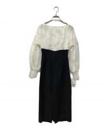 CELFORD（セルフォード）の古着「ブラウスドッキングワンピース」｜ブラック