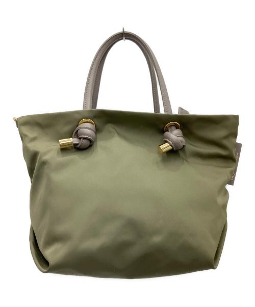 VIOLAd'ORO（ヴィオラドーロ）VIOLAd'ORO (ヴィオラドーロ) BIANCA 2WAYバッグ グリーンの古着・服飾アイテム