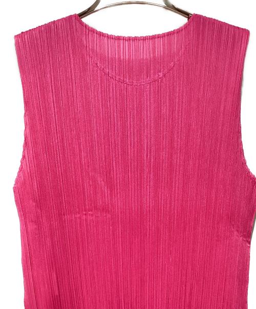 PLEATS PLEASE（プリーツプリーズ）PLEATS PLEASE (プリーツプリーズ) ノースリーブワンピース ピンク サイズ:Freeの古着・服飾アイテム