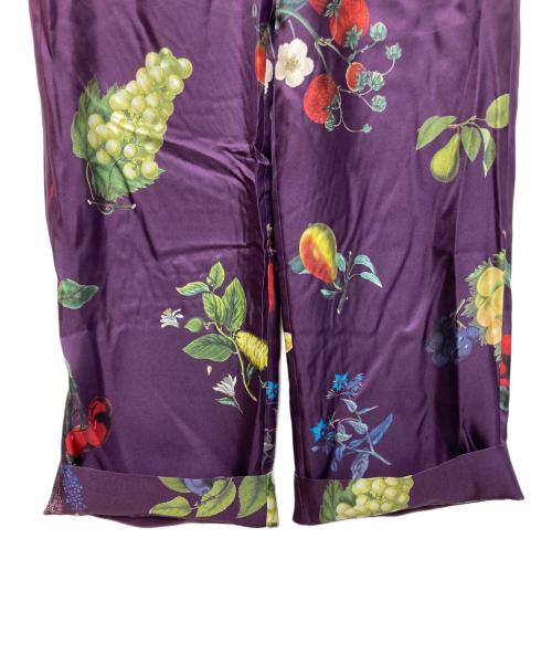 CABAN（キャバン）CABAN (キャバン) シルクツイル HARVEST セミワイドパンツ パープル サイズ:XSの古着・服飾アイテム