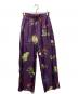 CABAN（キャバン）の古着「シルクツイル HARVEST セミワイドパンツ」｜パープル