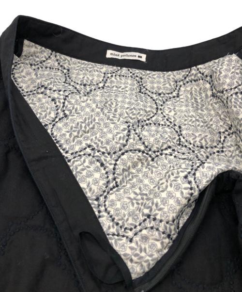 mina perhonen（ミナ ペルホネン）mina perhonen (ミナ ペルホネン) flower quiltスカート ブラック サイズ:36の古着・服飾アイテム