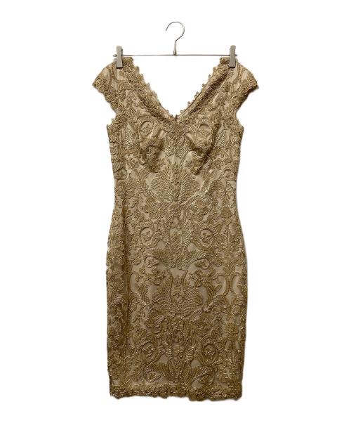 TADASHI SHOJI（タダシ ショージ）TADASHI SHOJI (タダシ ショージ) ドレス ベージュ サイズ:2の古着・服飾アイテム