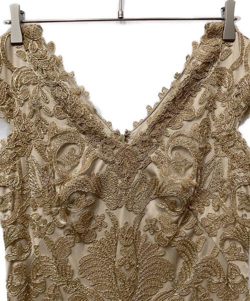 TADASHI SHOJI（タダシ ショージ）TADASHI SHOJI (タダシ ショージ) ドレス ベージュ サイズ:2の古着・服飾アイテム