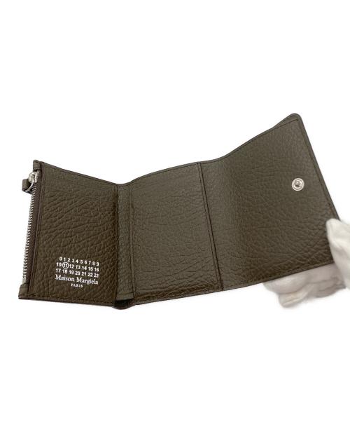 Maison Margiela（メゾンマルジェラ）Maison Margiela (メゾンマルジェラ) グレインレザースリーフォールドウォレット ブラウンの古着・服飾アイテム
