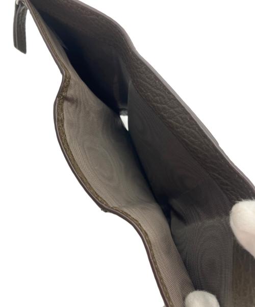 Maison Margiela（メゾンマルジェラ）Maison Margiela (メゾンマルジェラ) グレインレザースリーフォールドウォレット ブラウンの古着・服飾アイテム
