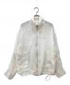 BABYLONEバビロン）の古着「ラミーシアージップブルゾン」｜ホワイト