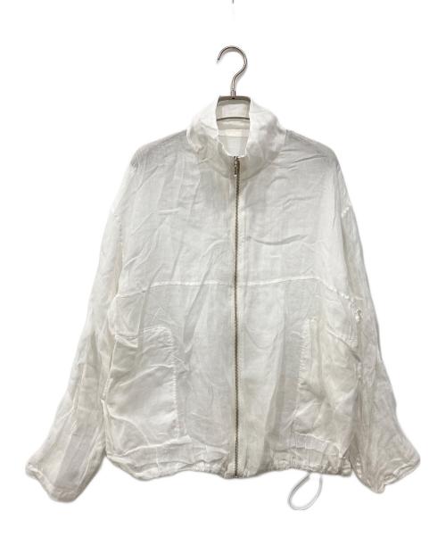 BABYLONE（バビロン）BABYLONE (バビロン) ラミーシアージップブルゾン ホワイト サイズ:FREEの古着・服飾アイテム